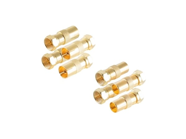 shiverpeaks BS15-301114, IEC, F, urosliitin, naarasliitin, kultainen, kulta, kultainen
