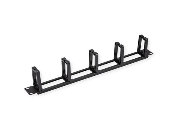 VALUE 19" frontpanel, 5 kabelhull type C, kabelgjennomføring, RAL 9005 kulsort (26.99.0324)