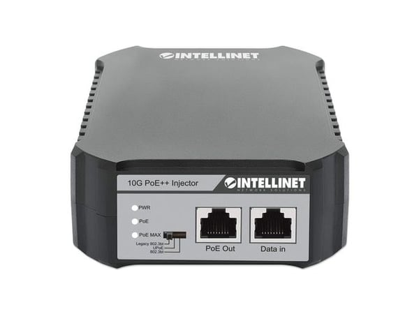 Intellinet 10G PoE++ injektor én 95 watt port IEEE 802.3bt kompatibelt 4PPoE plastdeksel