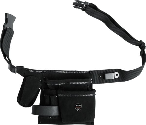 kwb 906610 Werkzeug-Guerteltasche unbestückt, Verktøysbelte, Sort, Lær, Nylon, 6 lommer, 7,5 cm, 13,5 cm