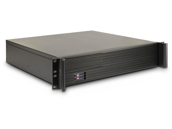 Inter-Tech 2U-K-240L, Teline, Palvelin, Musta, mikro ATX, Mini-ITX, 2U, 6 cm