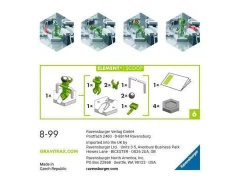 Ravensburger GraviTrax Element Scoop, 99 år, Flerfarget