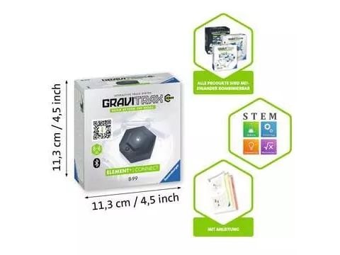 Ravensburger GraviTrax Power Element Connect, 99 år, Sort, Batterier kreves, AA
