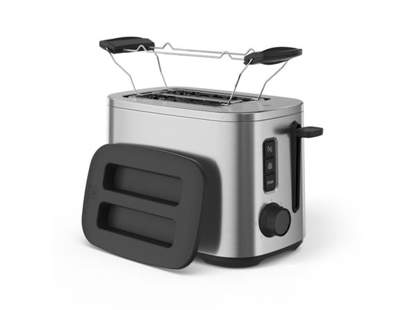 Electrolux E5T1-4ST, 2 plate(r), Grå, Rustfritt stål, Knotter, Roterende, LED, 800 W, 220-240 V