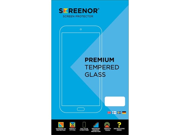 Screenor Premium - Silver Edition - skjermbeskyttelse for mobiltelefon - glass - for Apple iPhone 15, 16