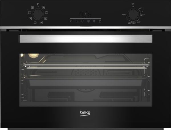 Beko BBCM13300X - Ovn - innebygd - fordypning - bredde: 56 cm - dybde: 55 cm - høyde: 45 cm - med selvrens - Klasse A - rustfritt stål