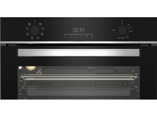 Beko BBCM13300X - Ovn - innebygd - fordypning - bredde: 56 cm - dybde: 55 cm - høyde: 45 cm - med selvrens - Klasse A - rustfritt stål