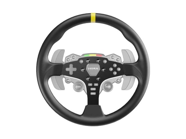 MOZA RS046, PC, Racing hjul, Sort, Aluminium, Moza, 1 stk