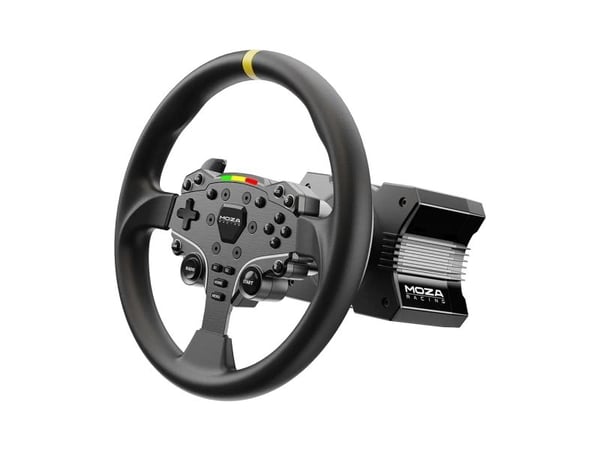 MOZA RS046, PC, Racing hjul, Sort, Aluminium, Moza, 1 stk
