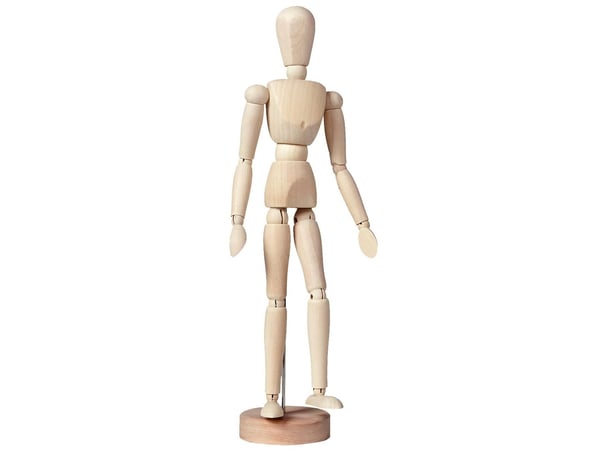 Talens mannequin Female plain tre, høyde 30 cm
