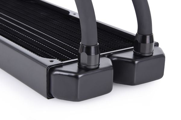 Alphacool NexXxos ST30, Radiatorblokk, Kobber (Cu), Stål, Sort, 1/4", 60 °C, 0,8 stang