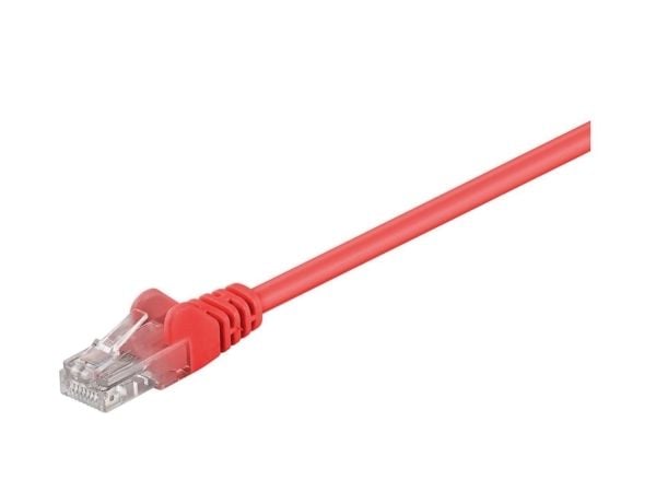 MicroConnect - Nettverkskabel - RJ-45 (hann) til RJ-45 (hann) - 1 m - UTP - CAT 5e - rød