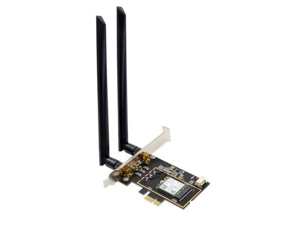 Microconnect MC-PCIE-INT7260DUAL, langaton, PCI Express, Bluetooth, 3000 Mbit/s, musta