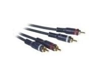 C2G Velocity - Lydkabel - RCA hann til RCA hann - 30 m - dobbeltskjermet tvunnet par