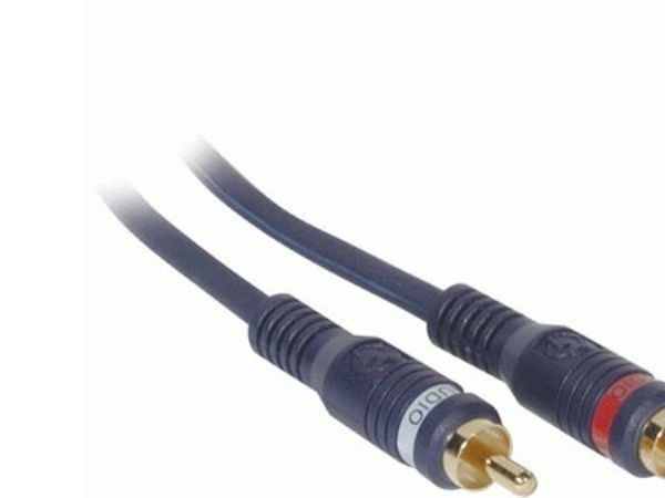 C2G Velocity - Lydkabel - RCA hann til RCA hann - 30 m - dobbeltskjermet tvunnet par