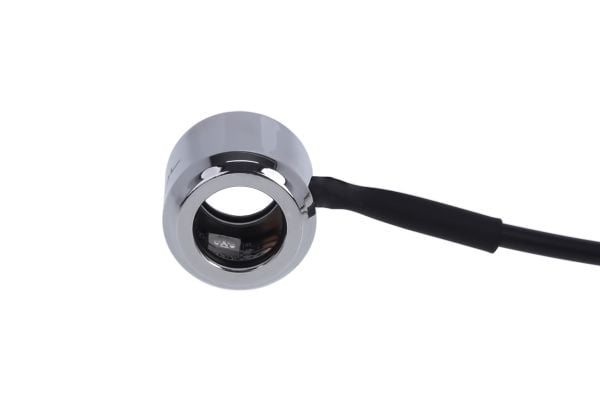 Alphacool Aurora HardTube, Sort, Krom, 20 mm, 2,5 cm, 13 g