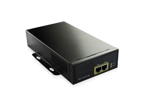 Microconnect POEINJ-95W, Nopea Ethernet, 1000 Mbit/s, IEEE 802.3af, Cat5, Musta, 100 m