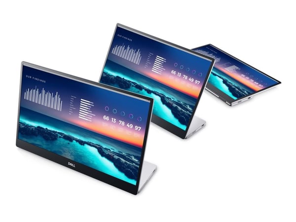 Dell P1424H - LED-skjerm - 14" - portabel - 1920 x 1080 Full HD (1080p) - IPS - 300 cd/m² - 700:1 - 6 ms - 2xUSB-C - BTO - med 3-års Advanced Excha...