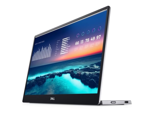 Dell P1424H - LED-skjerm - 14" - portabel - 1920 x 1080 Full HD (1080p) - IPS - 300 cd/m² - 700:1 - 6 ms - 2xUSB-C - BTO - med 3-års Advanced Excha...
