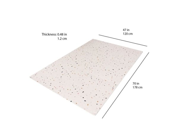 3 prouts Gulvpuslespil, Terrazzo/Lys vaaleanpunainen