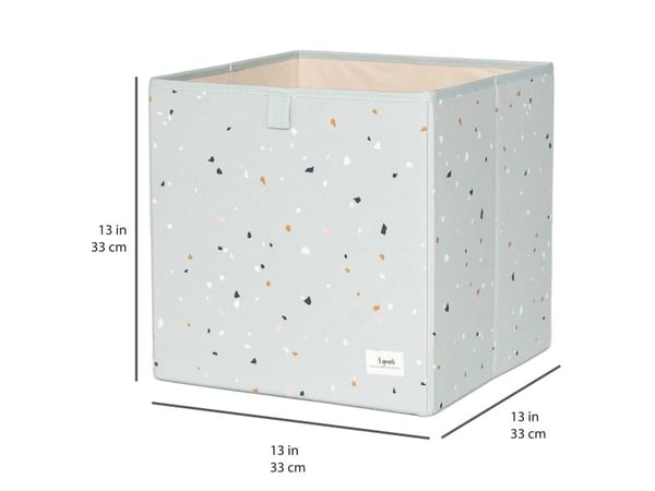 3 Sprouts säilytyslaatikko, Terrazzo/vihreä