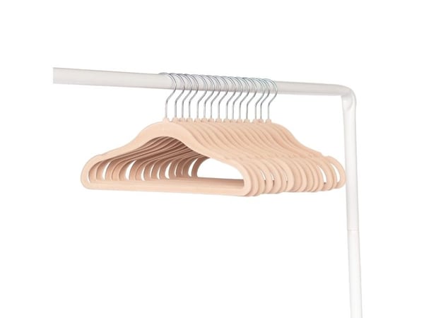3 Sprout Velour-ripustin (15 kpl), pähkinäpunainen