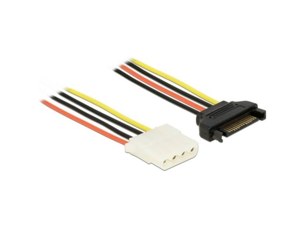 Delock - Strømadapter - 4-pin intern strøm (hunn) til SATA-strøm (hann) - 20 cm