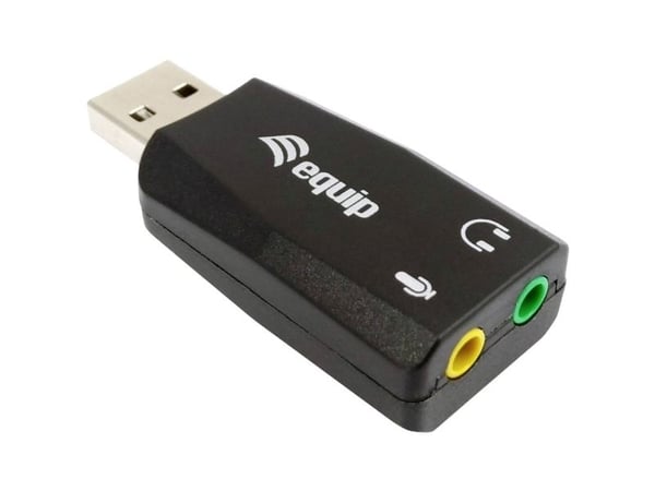 Equip 245320, USB A-tyyppi, 3,5 mm, Musta, 22 mm, 51 mm, 12 mm