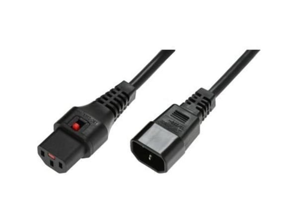 MicroConnect - Jatkojohto virralle - IEC 60320 C14 - IEC 60320 C13 - 3 m - musta