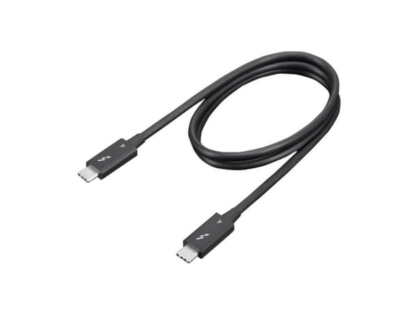 Lenovo - Thunderbolt-kabel - USB-C (hann) til USB-C (hann) - Thunderbolt 4 - 70 cm - 8K 60Hz støtte, 4K 60Hz støtte - svart