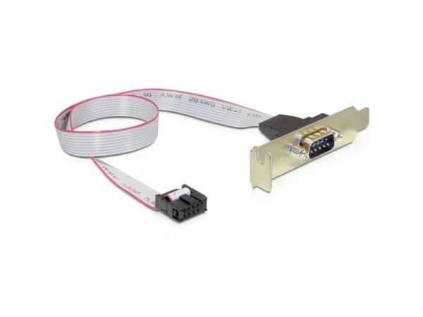 Delock Slot Bracket > 1 x Serial - Serielt panel - DB-9 (hann) til 9-pins IDC (hunn) - 40 cm