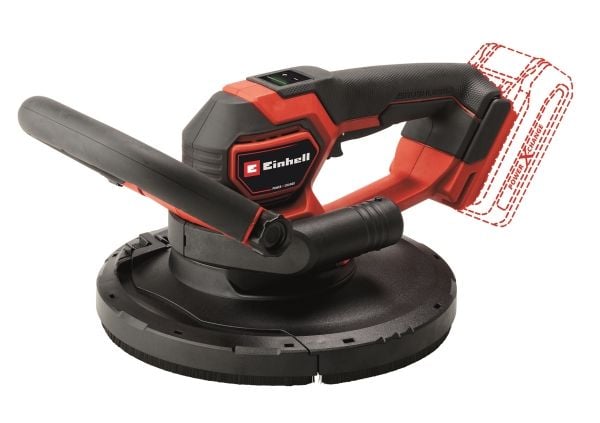 Einhell TP-DWS 18/225 Li BL, Gulvsliper, Sort, Rød, 1200 RPM, 2,36 kg - SOLO