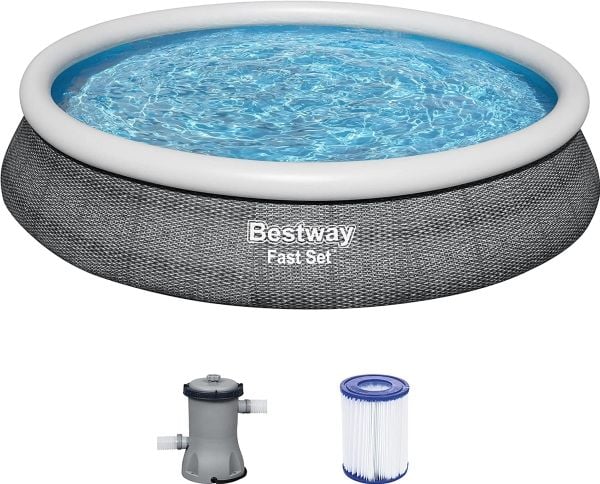 Bestway svømmebasseng hurtigsett 457 cm (57313)