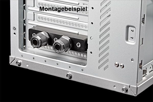 Alphacool HF 38, Musta, Ruostumaton teräs, 147 g