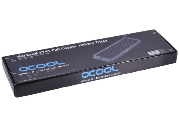 Alphacool NexXxoS XT45, Kjøleribbe, Messing, Kopper, Stål, Sort, 18 cm, 182 mm, 585 mm