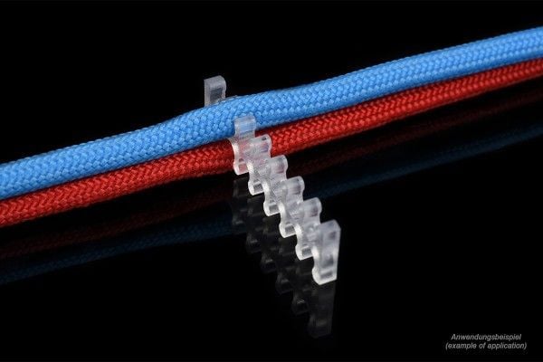 Alphacool 24746, kabelhållare, nylon, transparent