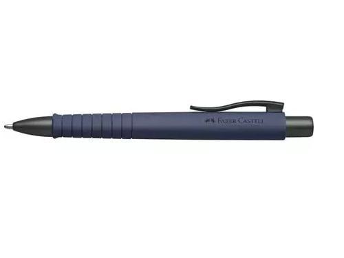 Faber-Castell 241189, Marine, Blå, Clip-on retractable ballpoint pen, Ekstra fet, 1 stykker