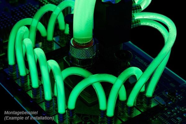 Alphacool MCX ram, Vattenblock, Koppar, Rostfritt stål, 15 mm, 15 mm, 5 mm