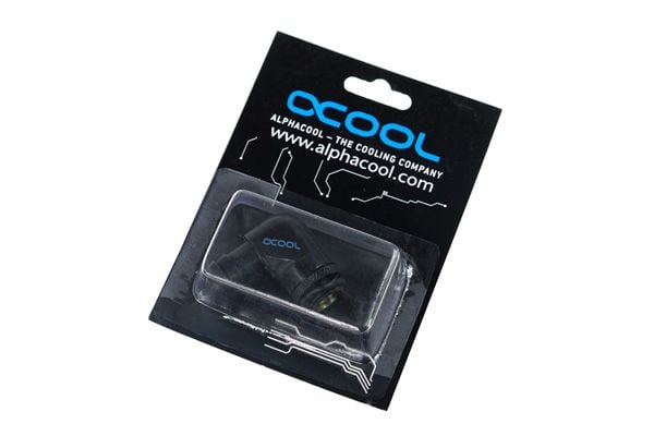 Alphacool 17139, Svart, Passende, Messing, 1/4", 90°, 35 mm
