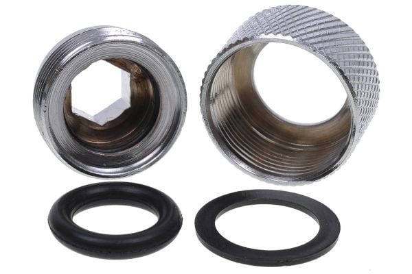 Alphacool 17188, Kromi, Liitin, Messinki, 1/4", 22 mm, 22 mm