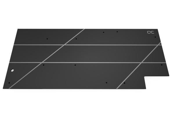 Alphacool Eisblock Aurora Backplate, Bakre platta, Gjuten aluminium, Svart, 267 mm, 100 mm, 275 g