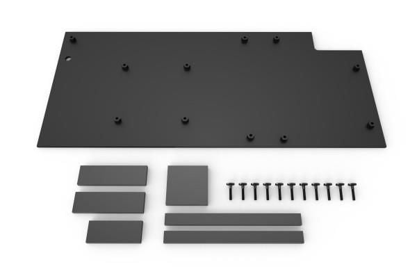 Alphacool Eisblock Aurora Backplate, Bakplate, Aluminium, Sort, 267 mm, 100 mm, 275 g