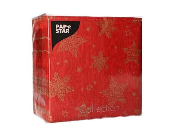 Papstar 88169, Punainen, Käsipaperi, Kuvio, 51 g/m², 330 mm, 33 cm