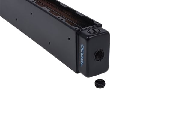Alphacool NexXxoS UT60 Full Copper X-Flow, Kjøleribbe, Kopper, Stål, Sort, 4 cm, 600 mm, 164,5 mm