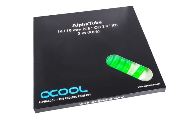 Alphacool 17525, Grønn, Rør, Polyvinylklorid (PVC), 80 °C, 3 stang, 1,6 cm