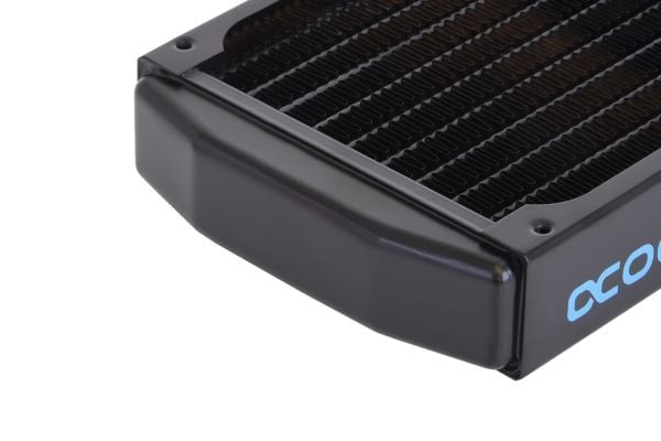 Alphacool 14355, Kjøleribbe, Messing, Rustfritt stål, Sort, FC, 92 mm, 132 mm