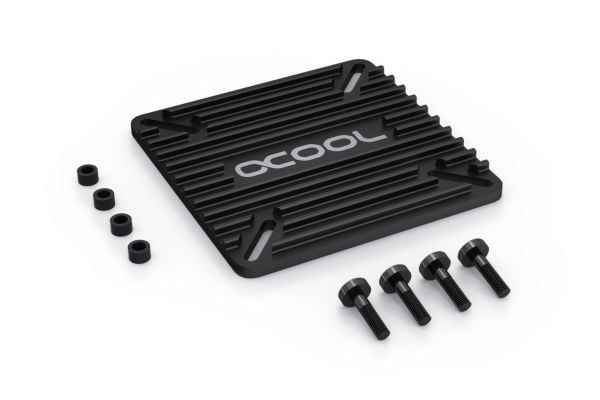 Alphacool 11697, Bakre platta, Svart, 1 styck