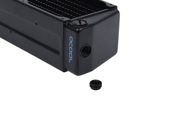 Alphacool NexXxoS UT60, Radiatorblokk, Kopper, Stål, Sort, 1 vifter, 8 cm, 60 mm