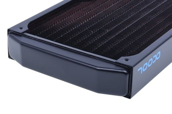 Alphacool NexXxos ST30, Radiatorblokk, Messing, Kopper, Stål, Sort, 1/4", 2 vifter, 12 cm
