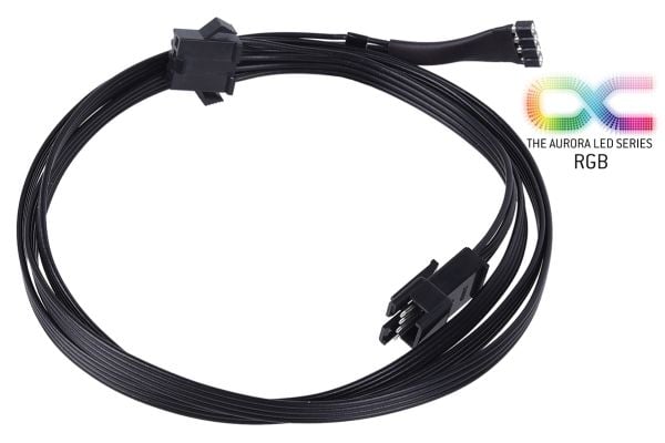 Alphacool 18541, 1 m, Molex (4-nastainen), Molex (4-nastainen), suora, suora, suora, musta